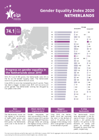 Gender Equality Index 2020: Netherlands