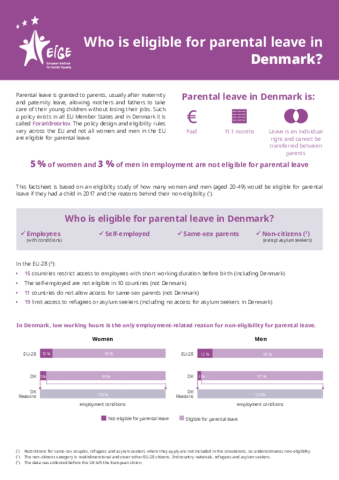 Who is eligible for parental leave in Denmark?