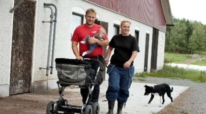 Picture of a family of farmers